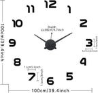 Extra Large Digital Wall Clock Decorative Battery Operated, Minimalist - Image 4