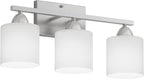 Bathroom Lighting Fixtures Over Mirror Brushed Nickel, Anti-Rust 3-Light - Image 8