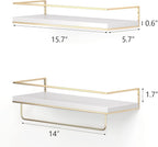 Shario White Floating Shelves - Image 3