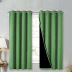 NICETOWN 100% Blackout Curtains 54 inches Long, Forest Green, 1 Pair, 52 inches by NICETOWN