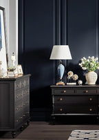 Safiyya Peel and Stick Wallpaper Dark Blue Contact Paper Solid Color Decorative - Image 2