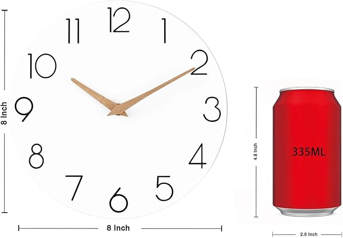 cicininc Wall Clock, Decorative Battery Operated Wall Clocks - Image 3