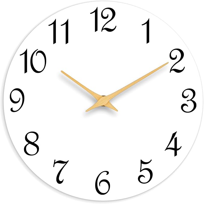 Roymnie Wall Clock, 8 Inch Modern Wall Clocks Battery Operated, Small Silent by Unknown
