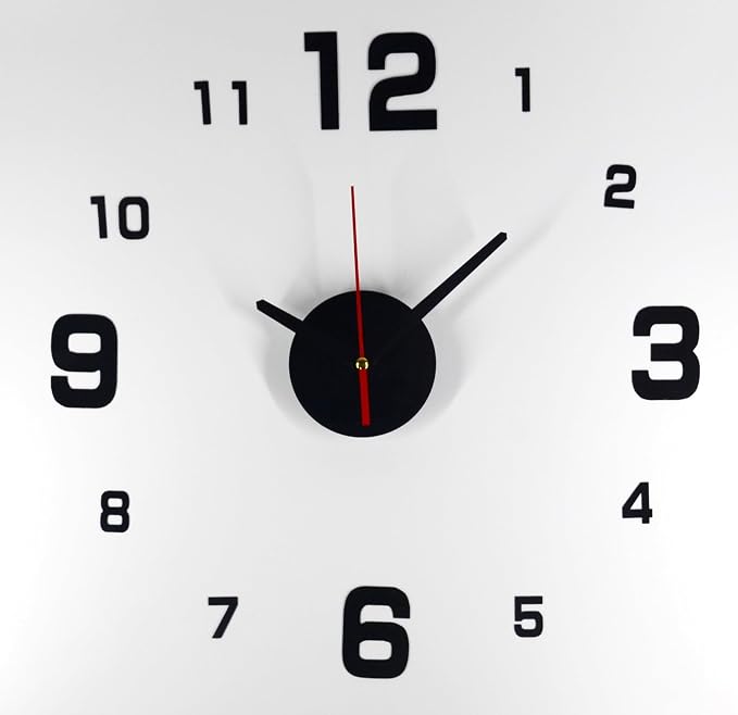 OceeK DIY Wall Clock, Modern Silent Non-Ticking, Battery Operated, 3D Quality - Image 3