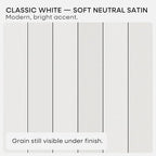 Homeforia White Floating Shelf 20 inch, High End Solid Real Wood 20inch - Image 6