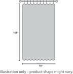 BONZER Room Divider Curtain Screen Partitions Light Reducing Wall Wide Blackout - Image 8
