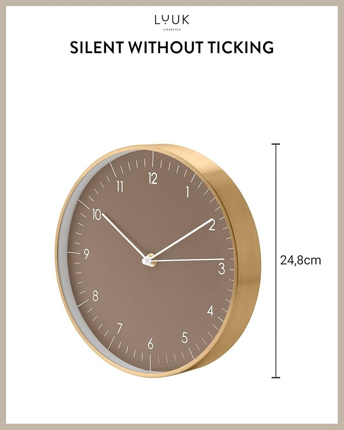 LUUK LIFESTYLE 10” Wall Clock - Image 2