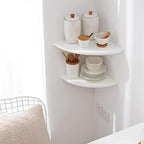 Corner Shelves, Floating Corner Shelf, Round End - Image 6