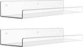 upsimples Acrylic Shelves for Bathroom Storage, Make up, Kids Bookshelf for by upsimples