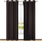 NICETOWN Blackout Curtains 80 inches Long, 2 Pieces, Full Light Blocking Drapes by NICETOWN