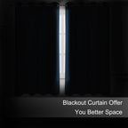 LEMOMO Blackout Curtains 66 x 54 Inch Long Navy Blue Curtains Set of 2 Panels - Image 3