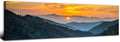 Sunset Blue Ridge Mountain Wall Art by AREBOLOLLC