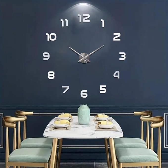 Extra Large Digital Wall Clock Decorative Battery Operated, Minimalist by Unknown