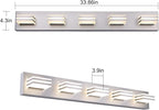 LED Wall Brushed Nickel Vanity Lights - Image 5