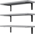 DOLLFIO Floating Shelves, 3 Sets Wall Wooden Shelves by DOLLFIO