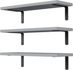 DOLLFIO Floating Shelves, 3 Sets Wall Wooden Shelves by DOLLFIO