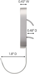 3M CLAW 25 lb. 2 Drywall Silver Hooks & 2 Extra Picture Hangers, Heavyweight - Image 3