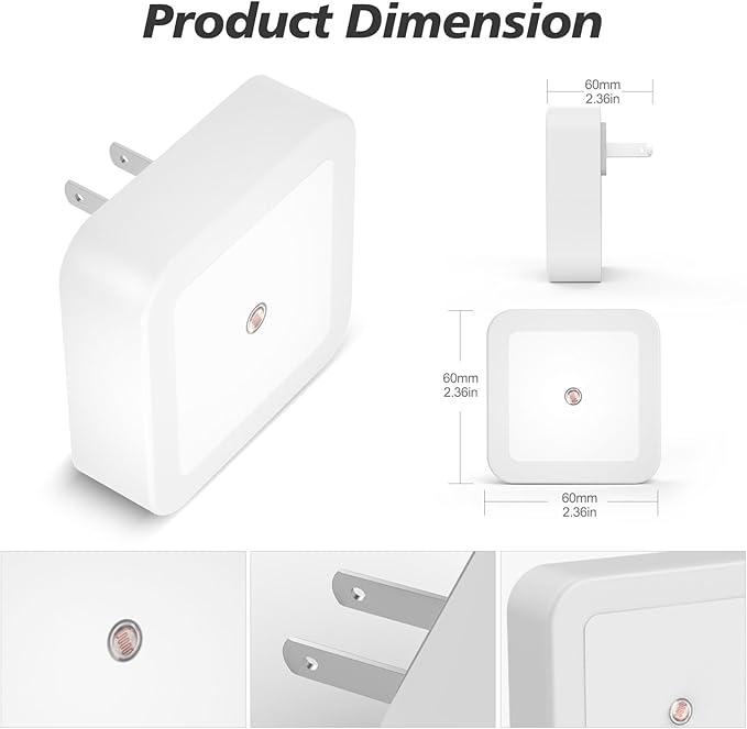Sujeet Night Light, Night Lights Plug into Wall 8-Pack, Nightlight Plug in - Image 6