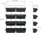 Vertical Garden Wall Planter, 4-Tier Stackable Wall Planter Indoor Outdoor - Image 6