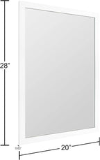 BOMINICA Rectangular Wall Mirror 20” x 28” Bathroom Mirror Framed Wall Mirror - Image 4