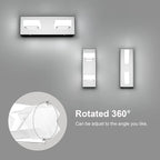 Ralbay Modern LED Vanity Light 2 Light Acrylic Stainless Steel - Image 5