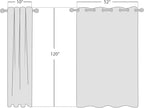 NICETOWN White Room Darkening Curtain 120 inches Long - Image 8