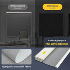 Motorized Smart Blinds With Remote, Grasscloth Fabric Roller Shades With - Image 2