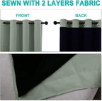 NICETOWN Full Shading Curtains 96 inches Long 2 Panels Set - Image 5