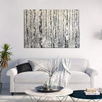 Yihui Arts Modern Birch Tree Canvas Wall Art - Image 4