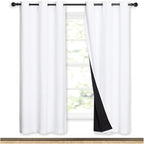 NICETOWN 100% Blackout Window Curtain Panels, Full Light Blocking Drapes by NICETOWN
