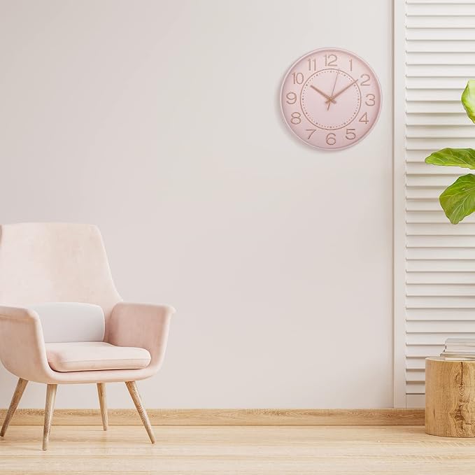 HZDHCLH 10 inch Small Wall Clocks Battery Operated, Silent No Ticking Clock - Image 2