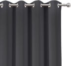 LEMOMO Blackout Curtains 66 x 84 inch/Dark Grey Curtains Set of 2 - Image 6
