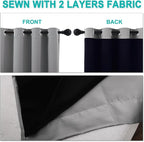 NICETOWN Full Shade Curtain Panels, Pair of Energy Smart & Noise Blocking Out - Image 5
