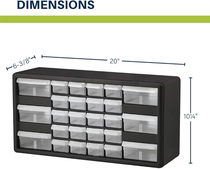 Akro-Mils 26-Drawer Plastic Drawer Storage Cabinet - Image 2