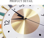 Large Wall Clock 27.5 Inch Modern Wall Clock Starburst Mid-Century Modern Decor - Image 8