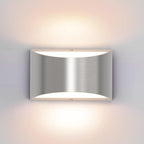 Aipsun Nickel Modern LED Wall Sconce Hardwired Indoor Wall Lights 1 Pack Up and by Aipsun