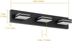 SineRise LED Modern Bathroom Vanity Light Fixtures, Modern Acrylic Bathroom - Image 5