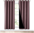 NICETOWN 100% Blackout Window Curtain Panels, Full Light Blocking Drapes by NICETOWN