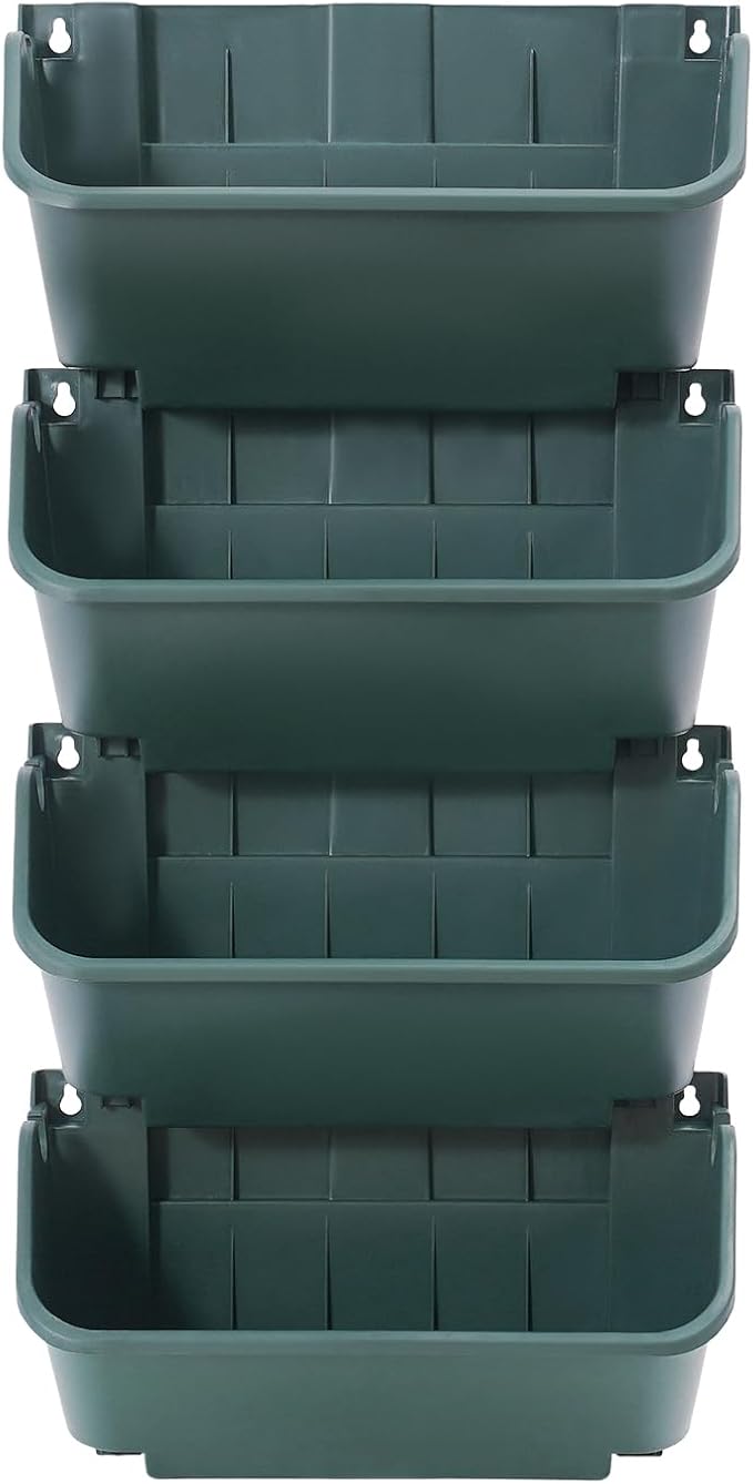 24 Pots Wall Mounted Planter, Plastic Wall Vertical Planter, - Image 6