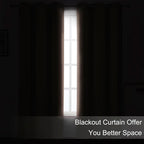LEMOMO Blush Blackout Curtains 52 x 63 Inch Length/Set of 2 Curtain - Image 3