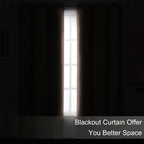 LEMOMO Blush Thermal Blackout Curtains/52 x 72 Inch/Set of 2 Panels Room - Image 3