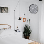HZDHCLH Grey Wall Clock 12 Inch Silent Non Ticking Clock - Image 4