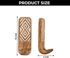 Indian Shelf 10 LB Decorative Wood Adhesive Wall Hooks – Boho Peel and Stick - Image 7