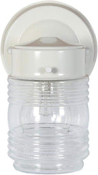 Design House Jelly Jar 1-Light Outdoor Wall Lantern, Wet Rated Exterior Porch - Image 2
