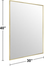 BOMINICA Brushed Gold Bathroom Mirror - Image 6