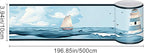 HOMETITUTE Wallpaper Border Peel and Stick Nautical Wall Trim Self Adhesive - Image 3