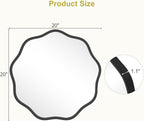 WallBeyond Round Wavy Mirror for Wall Decorative 20 inch, Modern Round Mirror - Image 6