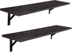 DINZI LVJ Long Wall Shelves, 31.5 Inch Wall Mounted Shelves Set of 2, - Image 9
