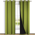 NICETOWN Blackout Curtains 84 inches Long, 2 Pieces, Fresh Green, Full Light by NICETOWN