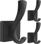 TOFIIGREM 3 Pack Black Towel Hooks, Towels Robe Holder by TOFIIGREM